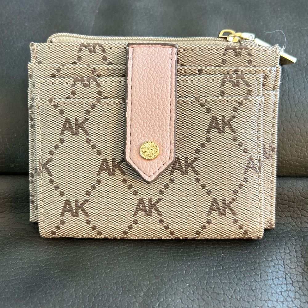 Anne Kline Brown and Pink Women's Wallet